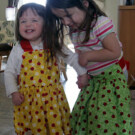 New aprons from Grandma W.